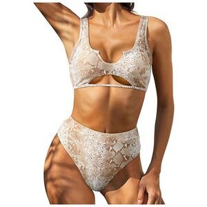 𝅺⭐️EGMY Bikini Hollow Out Printing Two-Piece Swimsuit⭐️